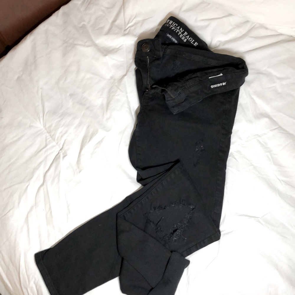 Ripped black jeans